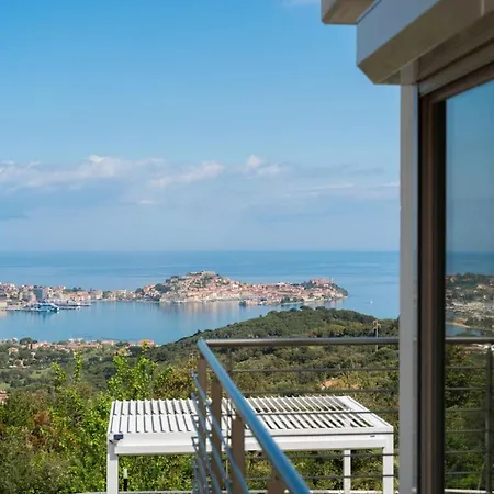 Luxury Liam With Pool And Sea View - Goelba Вилла